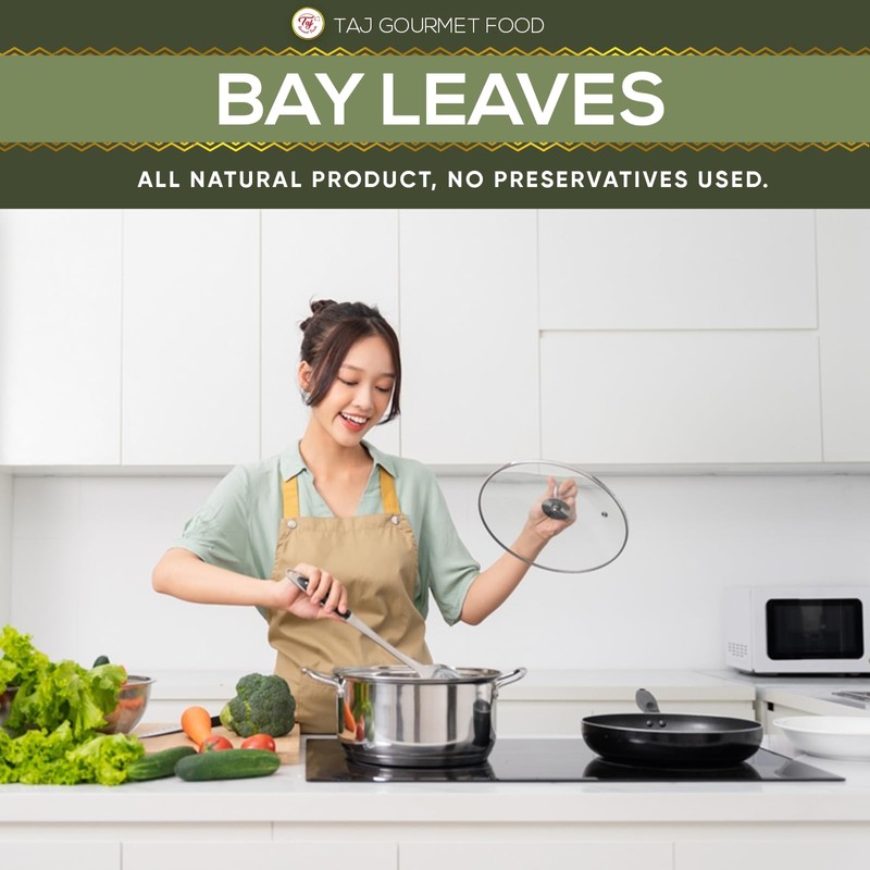 TAJ Bay Leaves (Tej Patta), 16oz Bulk Pack | Whole