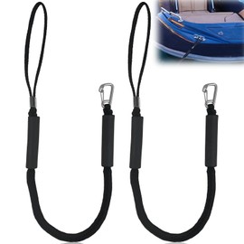 2 pezzi di corda per ormeggio per barche, accessori per barche, corda per ormeggio con occhio e gancio, corda per ormeggio, accessori per ancoraggio per barche per stecche per barche, kayak, jet ski