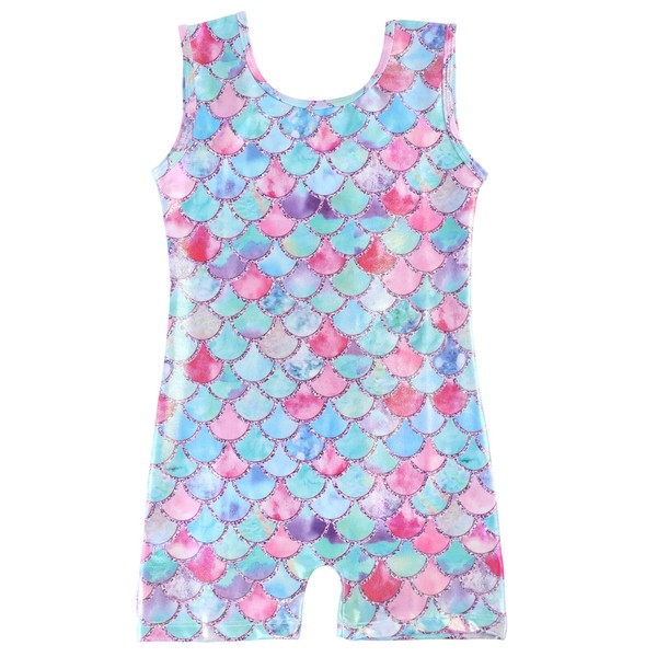 EASTBUDDY Gymnastics Leotard for Girls with Shorts Sparkly Toddler Gymnastics