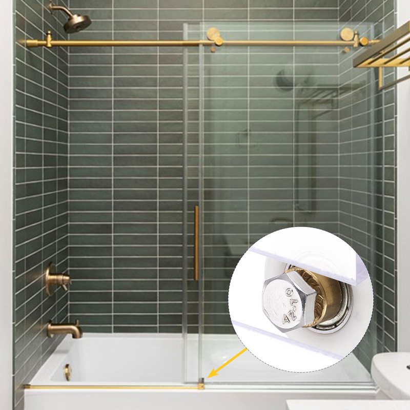 uxcell 8 Pcs Shower Door Rollers, 27mm Dia Bathroom Glass