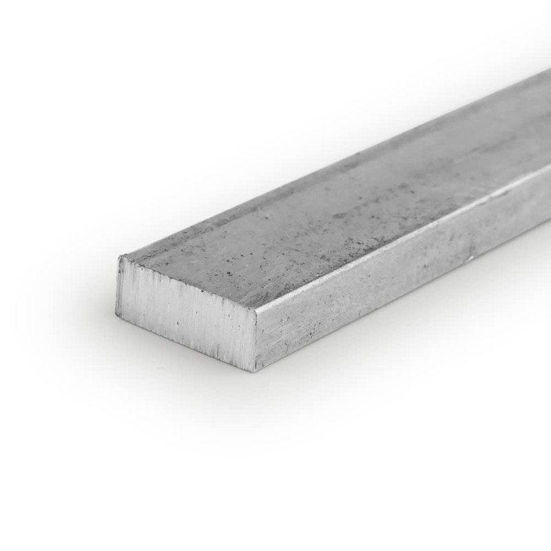 1018 Carbon Steel Rectangular Bar, Unpolished (Mill) Finish, Cold Finished