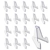 30 Pieces Mini Clear Easel Stands, Clear Mini Coin Display