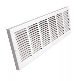 Shoemaker 1150-24X8 24 x 8 Baseboard Return Air Grille - Soft White