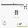 Naiture 90 Degree Shower Head Extension Arm, 20 inch Length