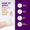Meglio Zinc Oxide Tape, 7.5cm x 10m, White, Rigid Sports