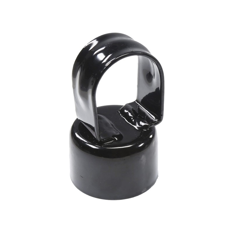 Plum Fittings Black Chain Link Fence Loop Caps | Eye
