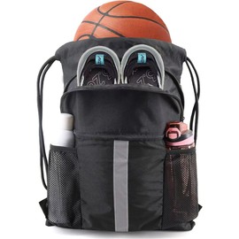 Basketball Bag, Shoe Storage Pocket, Gym Sack, Basketball Backpack, Waterproof, Lightweight, Swimming, Club, Exercise, Travel