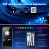 AZIMOM 50pcs 6.5ft Side Glow Fiber Optic Sensory Light for