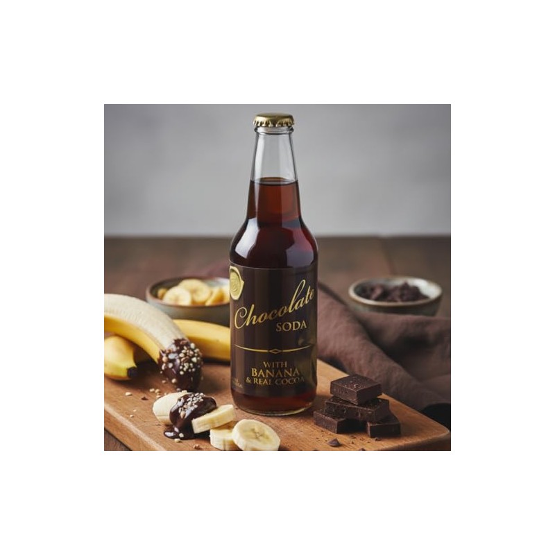 Rocket Fizz Chocolate Banana Soda Flavor | Cane Sugar |
