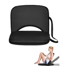 AEMIKR Recline Stadium Seat with Back Support - Stable Bleacher Chairs with Back and Cushion Waterproof Portable Widen Thick 6-Position Reclining Stadium Bleacher for Sport Events