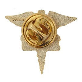 PinMart's Caduceus Nursing Enamel Lapel Pin - Ideal BSN or Medical Assistant Badge - Patient Care Technician Accessories for Lanyards and Nursing Scrubs or CNA Graduation Gifts and Pinning Ceremonies