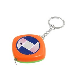 New Lon0167 Orange Green Featured Plastic Shell 1M reliable efficacy Retractable Soft Measure Tape with Key Ring(id:e0c 92 02 87d)