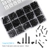 625pcs M2 M3 M4 Phillips Pan Head Self-Tapping Wood Screws,14