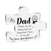 1PCS Puzzle Shaped Acrylic Plaques Daddy Birthday Gifts, Dad Gift