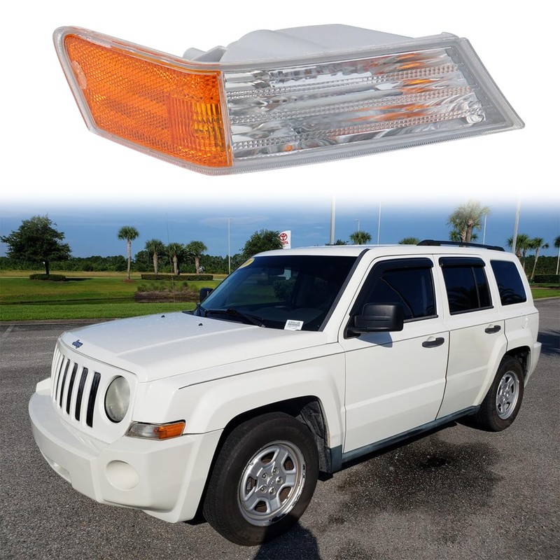 GZZTORES - Cubierta de luz lateral para Jeep Patriot 2007,