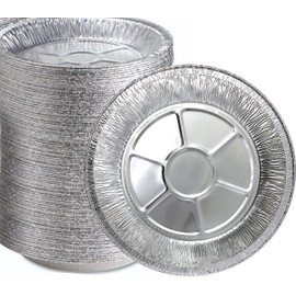 Spare Essentials (110 Pack 9" Aluminum Foil Pie Tins, Disposable Aluminum Pie Pans, Foil Pans for Baking, Cooking, Freezer Safe, Round Foil Plates Perfect for Quiche, Tarts, & Takeout