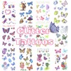 12 Sheets Butterfly Glitter Tattoos for Kids, Butterfly Temporary Tattoos,