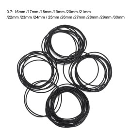 Haosie 500 Pieces Watch O Ring Seal O Ring Rubber Seal Rubber Waterproof Watch Back Seal for Watch Back White, White