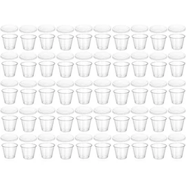 purasutikkupurinkappu Lid, 90ml/50 Pcs Tomiz/cuoca (富澤 Shops) Dessert Cup Pudding Cup