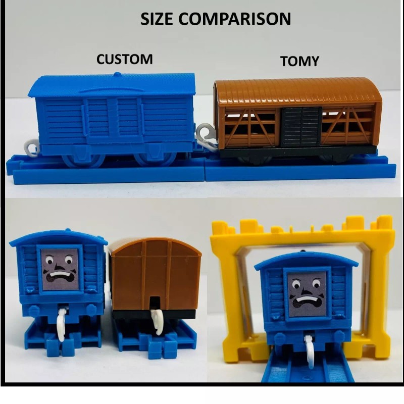 Thomas & Friends Trackmaster Custom Black Troublesome Truck Train READ!!