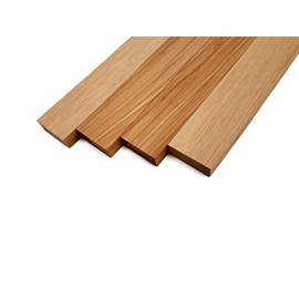 Barrington Hardwoods Hickory Lumber Board - 3/4" x 2" (4 Pieces) (3/4" x 2" x 36")