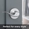 Tustin Hall/Closet Lever with Microban Antimicrobial Protection in Satin Nickel