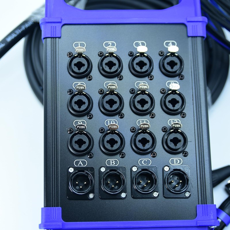 Arklove 12 Send Female 4 Return Male 16-Channel Low Profil
