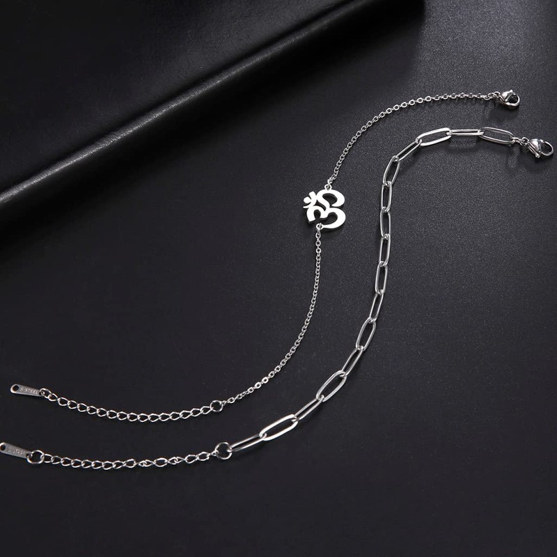 UNIFT Aum Om Ohm Sanskrit Symbol Bracelet For Women,Hindu Spiritual