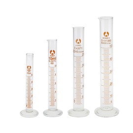 Glass Measuring Graduated Cylinder Laboratory, 50ml Chemistry Lab Measure Graduated