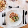 Black Flatware Set for 8,40-Piece Silverware Set for 8, SANLUNS