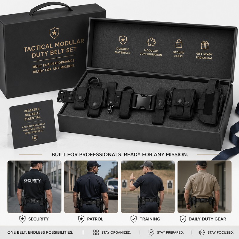 Tactical Duty Belt Set for Gear Organization – Adjustable Nylon