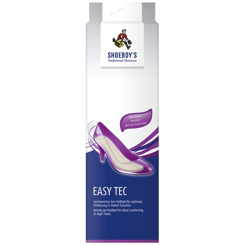 Shoeboy's Easy Tec - druckentlastendes, rutschfestes Gel-Fußbett mit samtiger Mikrofaseroberfläche