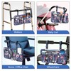 FINPAC Wheelchair Side Storage Bag w/Cup Holder, Wheelchair Armrest Accessories
