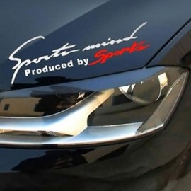 Car Hood Decal Sticker Badge for Scratch Cover & Styling Sticker Black GD06087 100ea