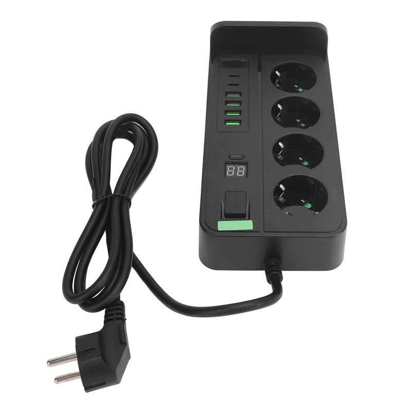 European Power Strip Wireless Charging USB TYPE C 4 Way