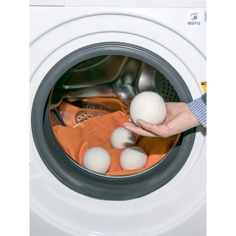 Pack of 2 Natural Wool Tumble Dryer Balls Reusable Laundry