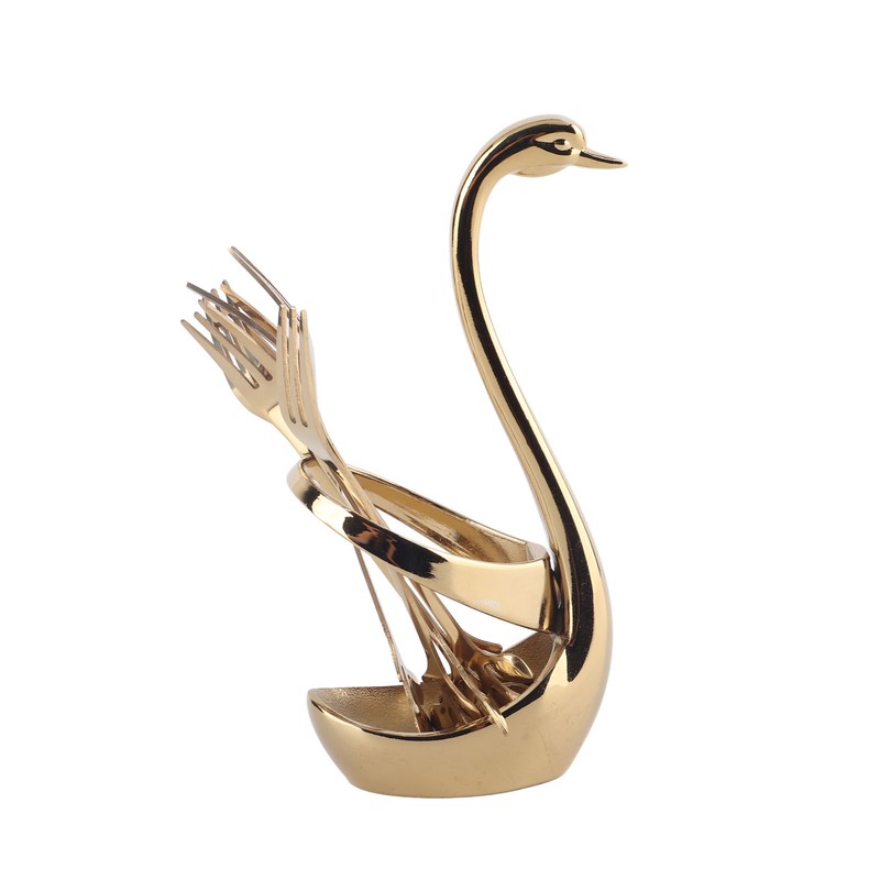 Tableware Mini Zinc Alloy Fruit Dessert Tasting Forks Spoon with