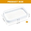 3 PCS Clear Hard Shell Zipper Cases, Double Zippered Hard