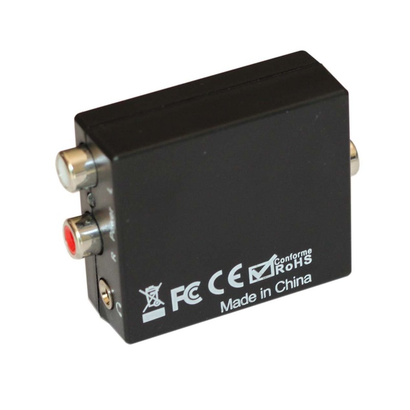 EDTREE Digital Optical Toslink Coaxial to Analog RCA Audio Converter