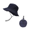 Portable foldable men's hat waterproof waterproof hat storage bucket hat hat navy