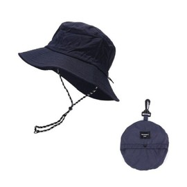 Portable foldable men's hat waterproof waterproof hat storage bucket hat hat navy