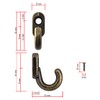 FUXXER® - Mini iron hooks, decorative hooks, picture hooks, set