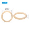 PATIKIL Wooden Rings for Crafting, 8 Pcs Smooth Macrame Wood