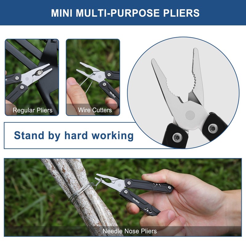NexTool Mini Multitool - 9 in 1 Keychain Multitool with