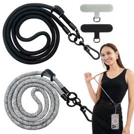 2 Piezas Correa para Celular Universal,Colgante para Celular grueso,Cordón para Celular Longitud Ajustable,Cordon para el Telefono Nylon Alta Densidad y Hebilla Aleación,Para Viajes,Ciclismo