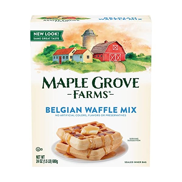 Maple Grove Farms Belgian Waffle Mix, 24 Ounce