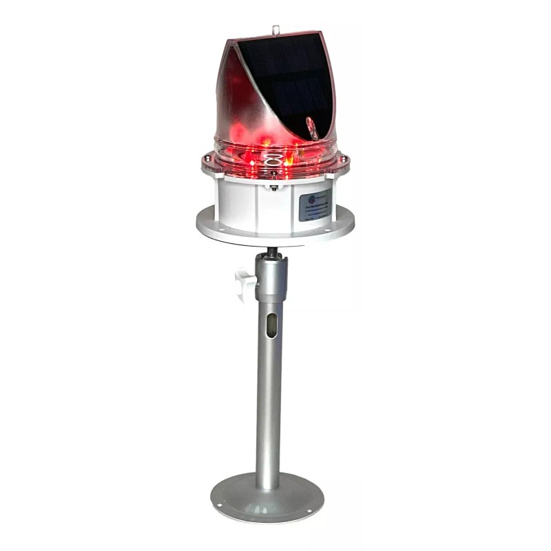 PilotLights.net Marine Solar Warning Light - PRO RED LED Marine