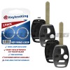 KeylessKing* 2 New Replacement Keyless Remote Shell Case Fix Key