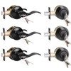 KNOBWELL 3 Pack Exterior Door Lock Set with Deadbolt Front