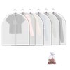 Allhom Small size Garment Bags - Set of 6 translucent